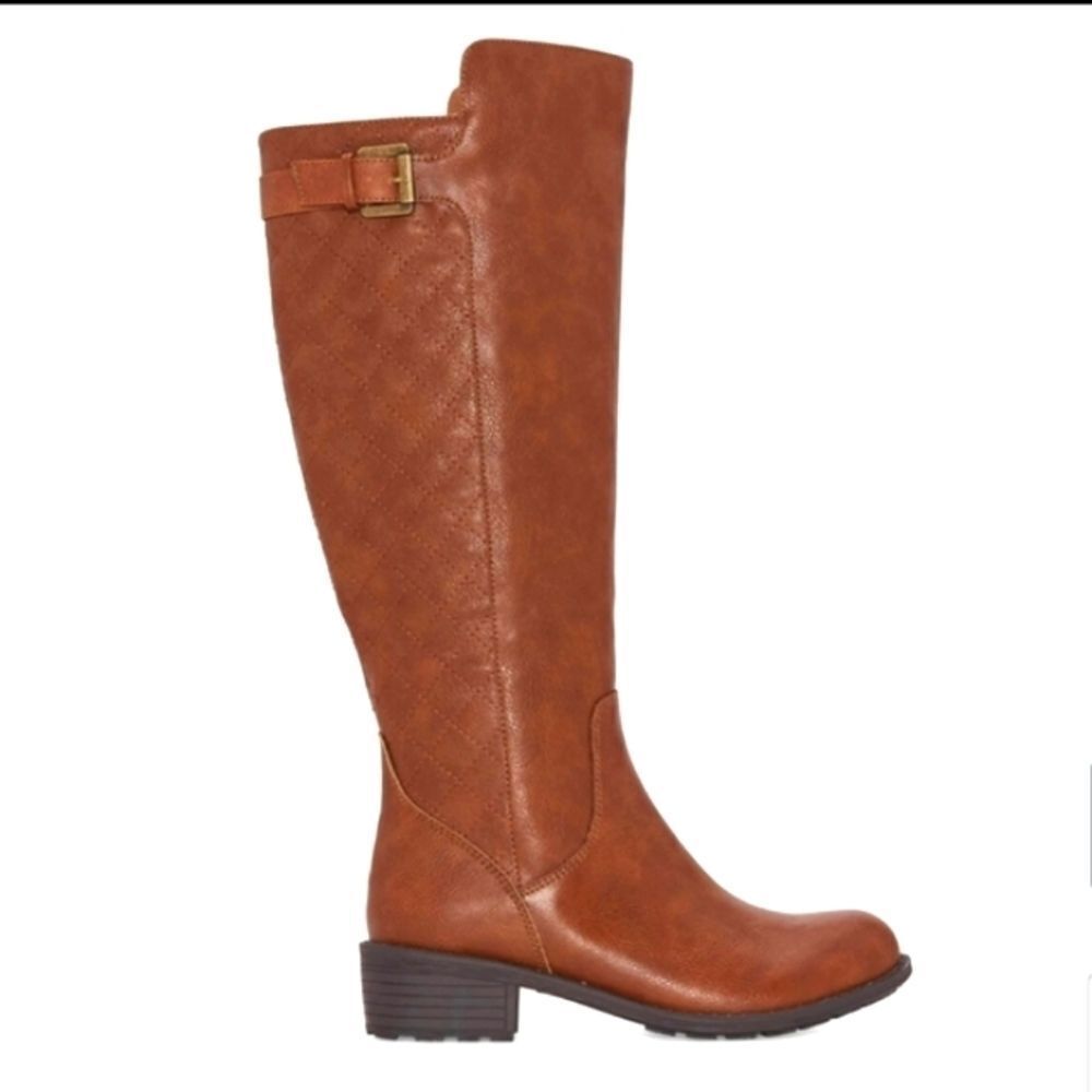 Ladie's Cognac Tall Rider Boots sz 7